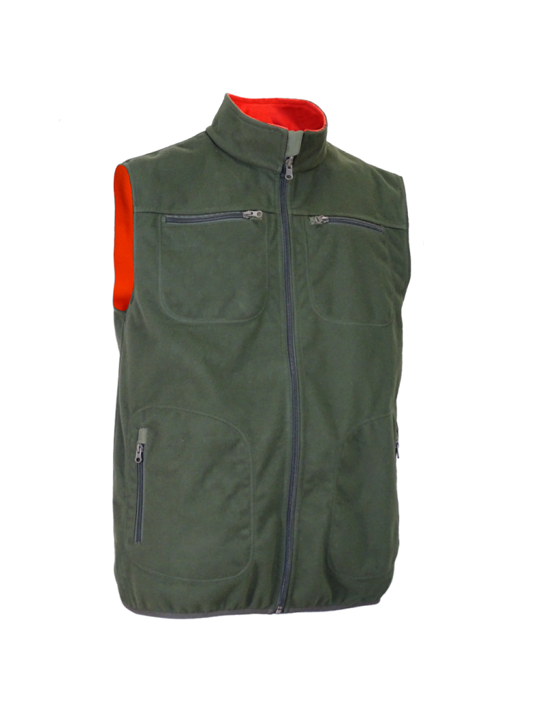 CHALECO "NORTH" REVERSIBLE CAQUI/NARANJA