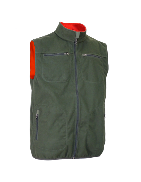 CHALECO "NORTH" REVERSIBLE CAQUI/NARANJA