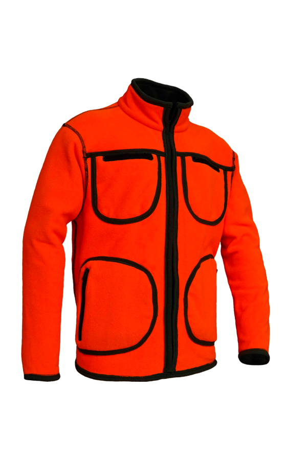 CHAQUETA "NORTH" REVERSIBLE CAQUI/NARANJA