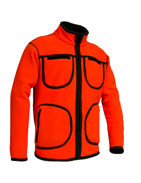 CHAQUETA "NORTH" REVERSIBLE CAQUI/NARANJA