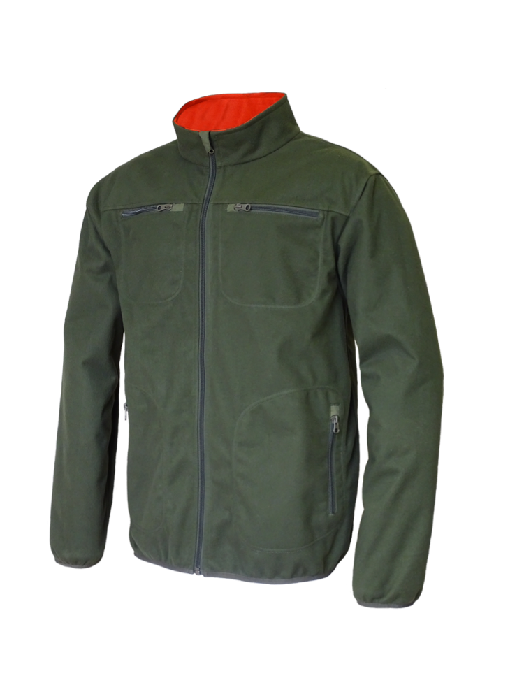 CHAQUETA "NORTH" REVERSIBLE CAQUI/NARANJA