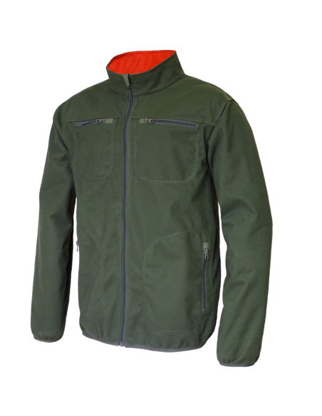 CHAQUETA "NORTH" REVERSIBLE CAQUI/NARANJA